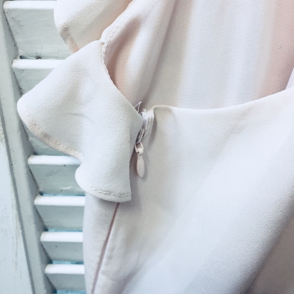 "Tulle" Powder Pink Blouse w/ Ruffles - Picture 4 of 8